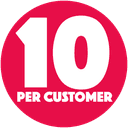 Limit: 10 Per Customer