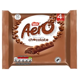 Aero Bubbly Milk Chocolate Bars 4 Pack 
