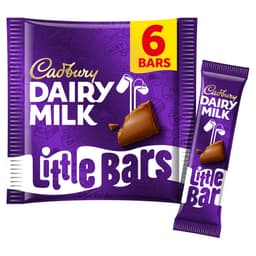 Cadbury Dairy Milk Little Bars 6 Pack 108g