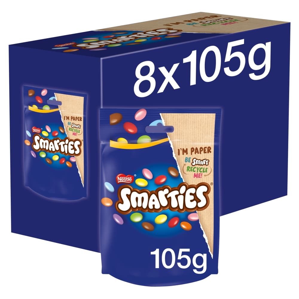 Smarties Milk Chocolate Pouch 118g