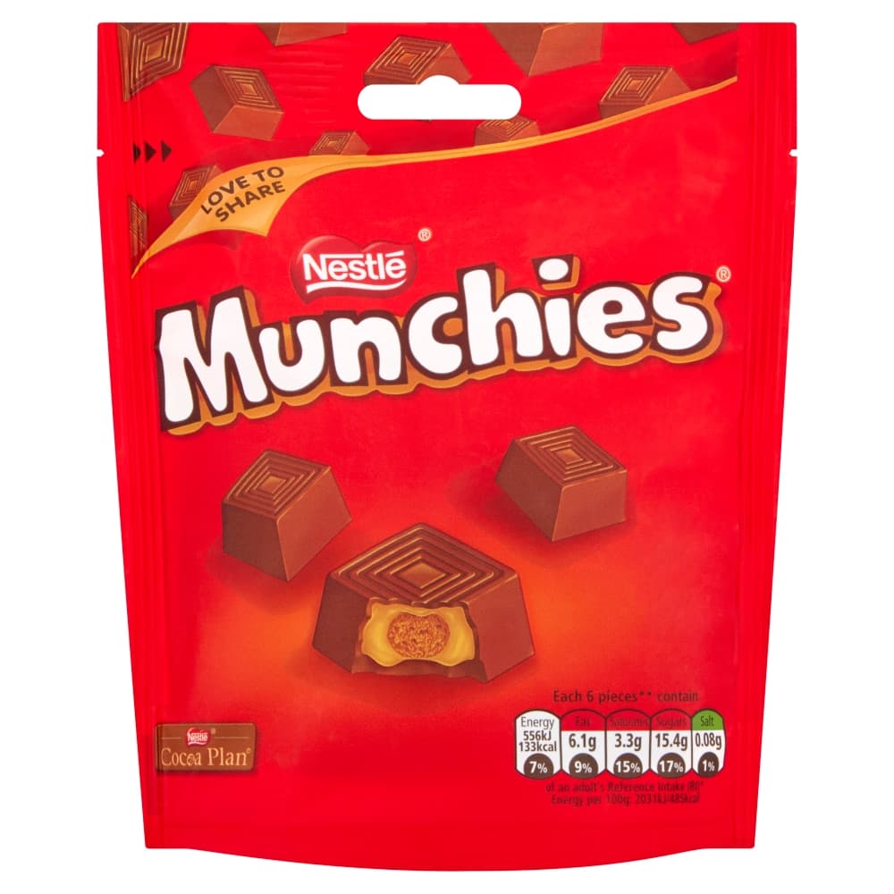 Munchies Milk Chocolate Sharing Pouch 104g