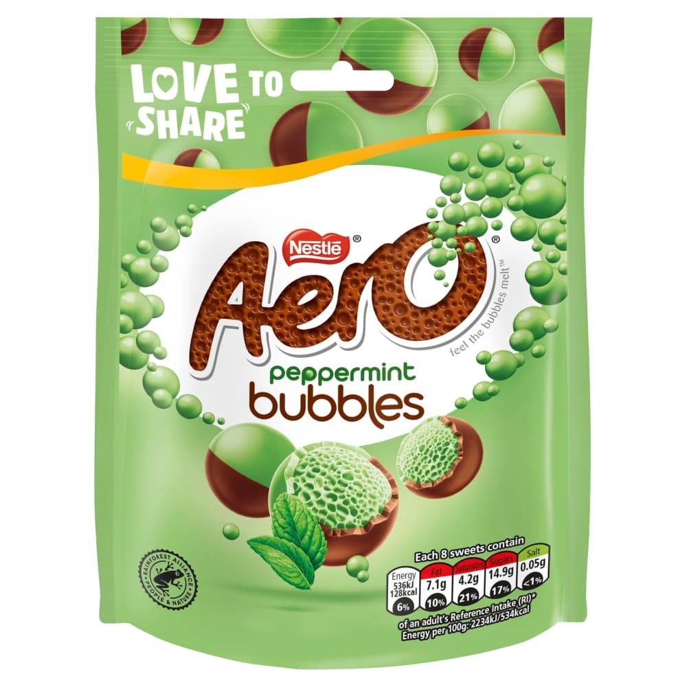 Aero Bubbles Peppermint Pouch 102g