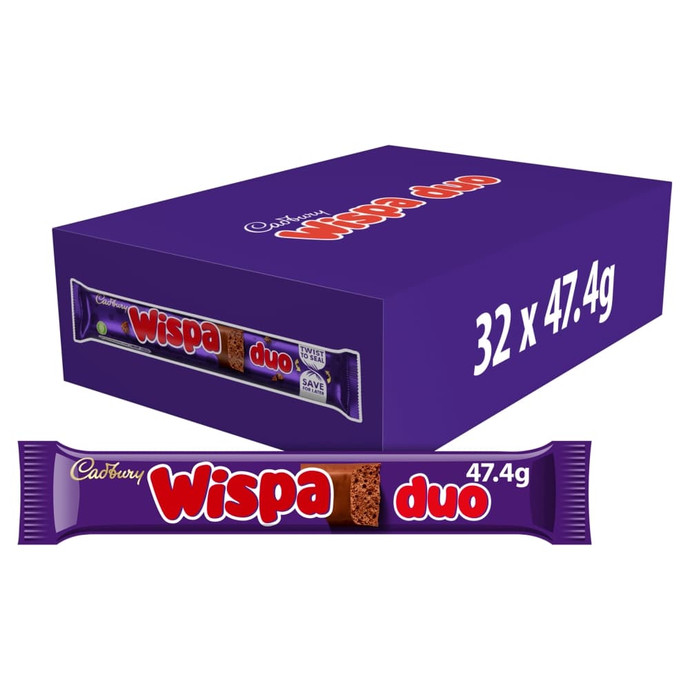 Cadbury Wispa Duo Chocolate Bar 47g