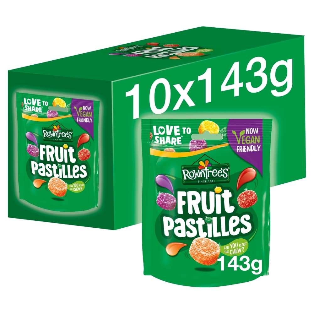 Rowntree's Fruit Pastilles Sweets Sharing Bag 143g
