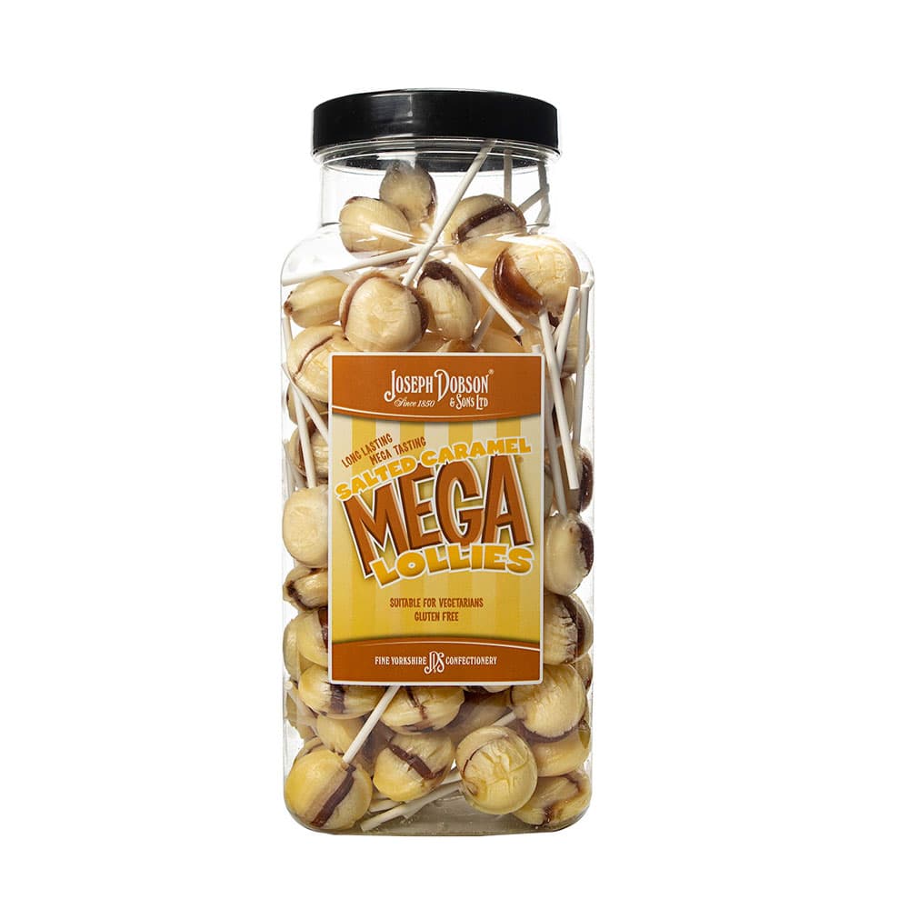 Dobsons Salted Caramel Mega Lollies Jar