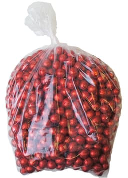 Kinnerton Red Foiled Chocolate Balls 3kg Bag