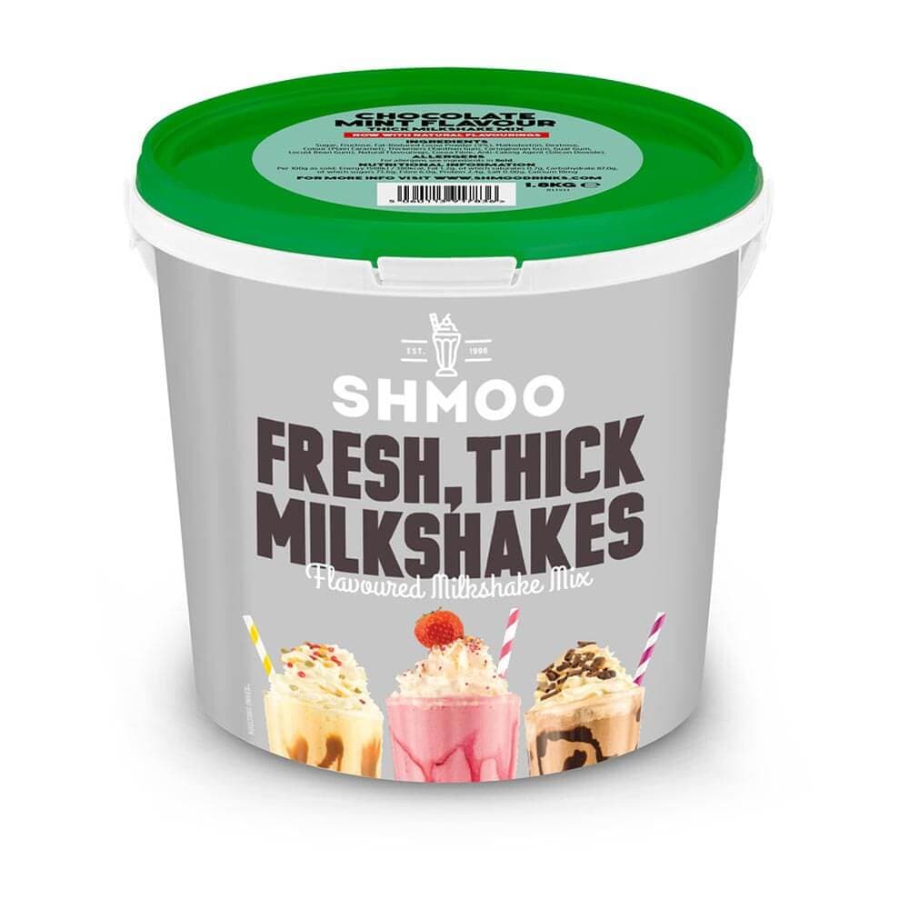 Shmoo Chocolate Mint Thick Milkshake Mix 1.8kg & Cups/Lids/Straws