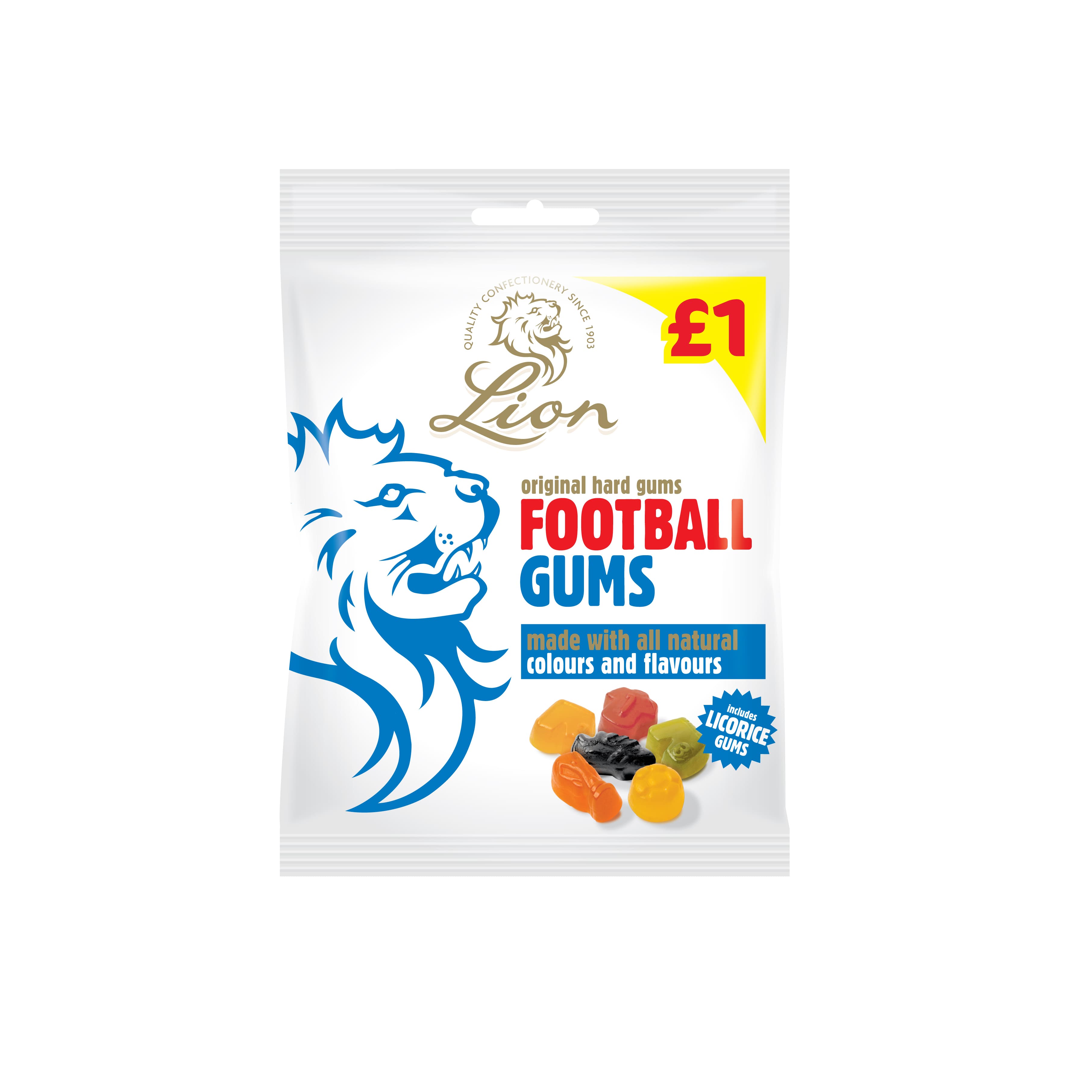 Lion Football Gum Bags 150g £1 PMP