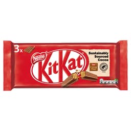 Kit Kat 4 Finger Milk Chocolate Bar 3 Pack 124.5g