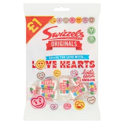 Swizzels Limited Edition Originals Love Hearts 142g £1 PMP