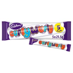 Cadbury Curly Wurly Bars 5 Pack 107.5g
