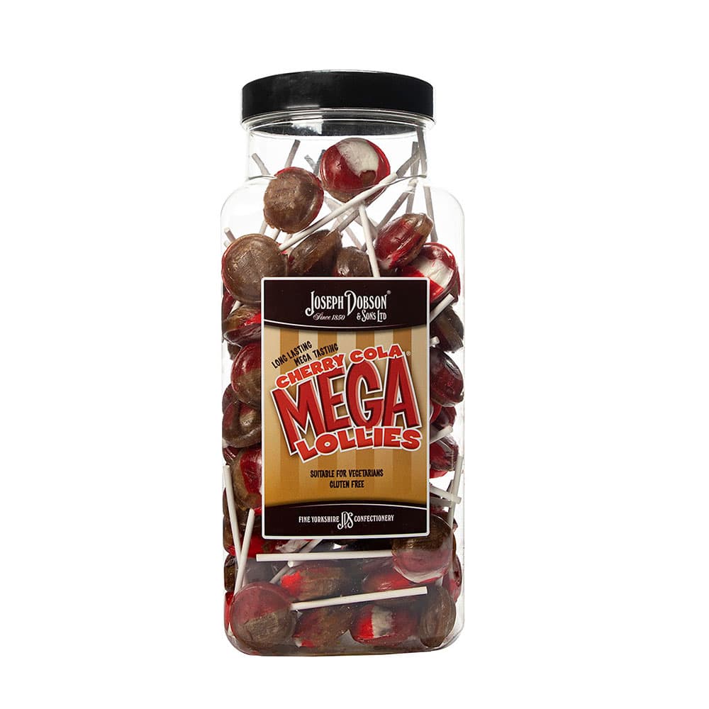 Dobsons Cherry Cola Mega Lollies Jar 