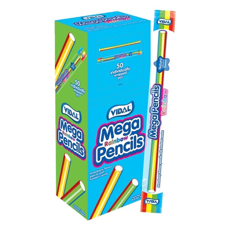 Vidal Rainbow Mega Pencils 25g