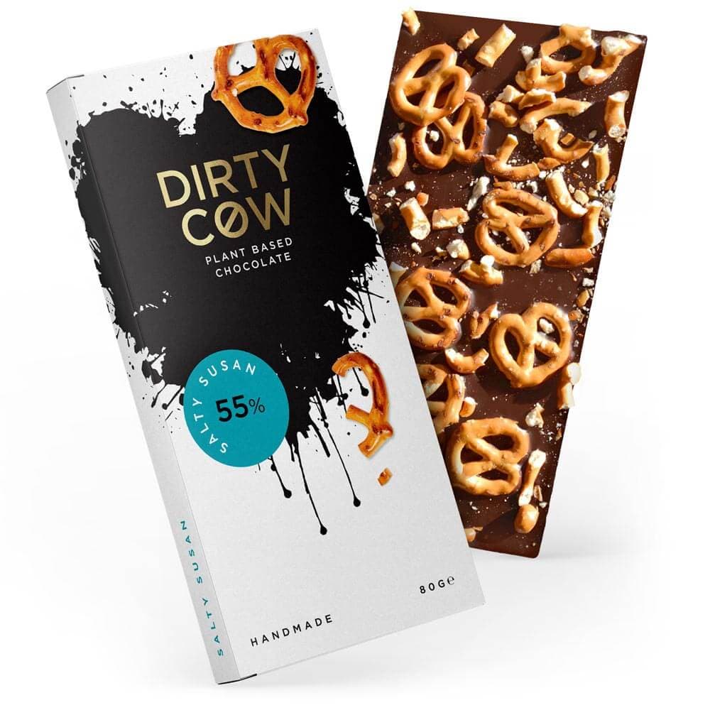 Dirty Cow Salty Susan Plant Based Chocolate Bar 80g