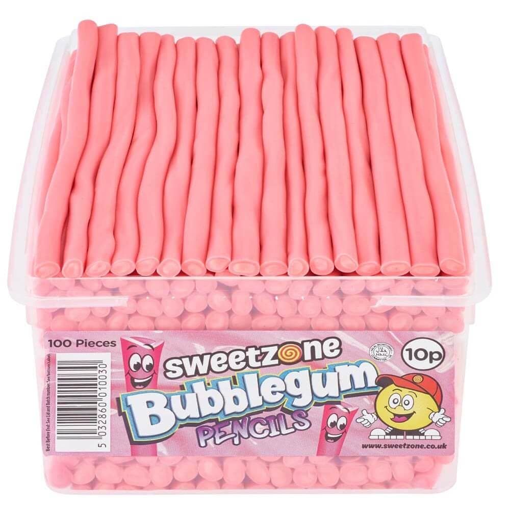 Sweetzone Bubblegum Pencils 10p Tub