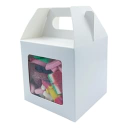 White Square Box With Handles 10 x 10cm 