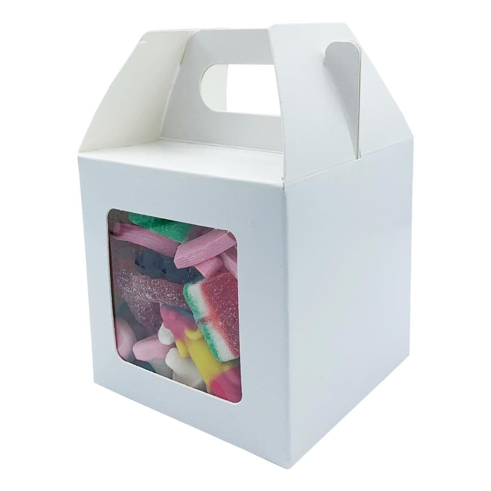 White Square Box With Handles 10 x 10cm 
