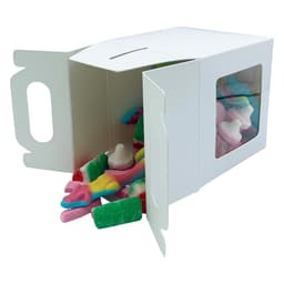 White Square Box With Handles 10 x 10cm 