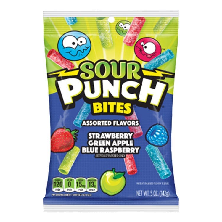 Sour Punch Mini Bites Assorted Flavours Bag 142g 