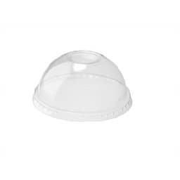 10 oz Clear Dome Lid with Hole