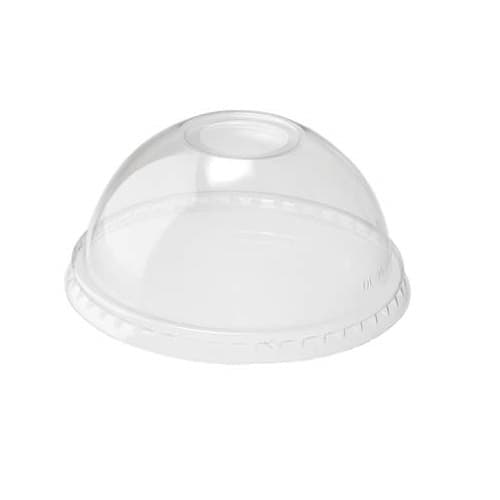 12 oz Clear Dome Lid with Hole