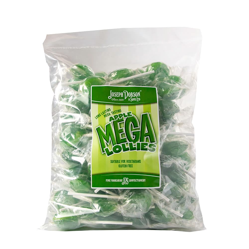 Dobsons Wrapped Apple Mega Lollies 1.9kg