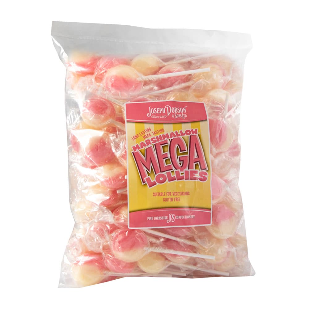 Dobsons Wrapped Marshmallows Mega Lollies 1.9kg