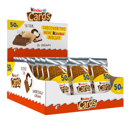 Kinder Cards Cocoa & Milk Wafers 26.6g 50p PMP