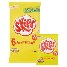 Skips Prawn Cocktail Crisps 6 Pack