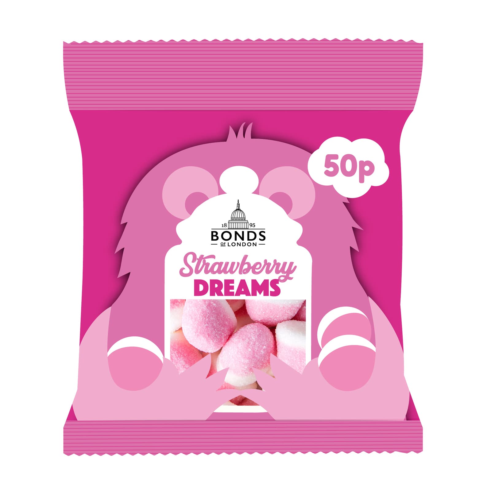 Bonds Strawberry Dreams Treat Bags 50g 50p PMP