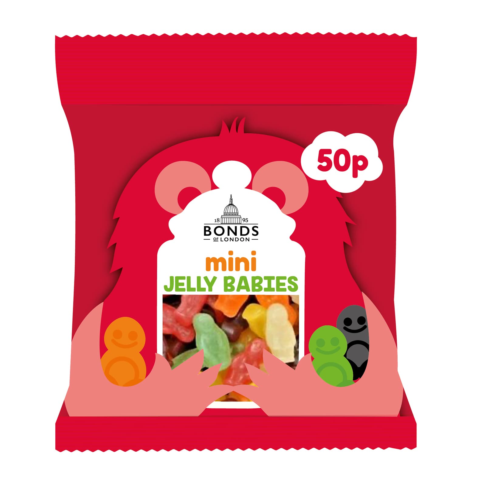Bonds Mini Jelly Babies Treat Bags 50g 50p PMP