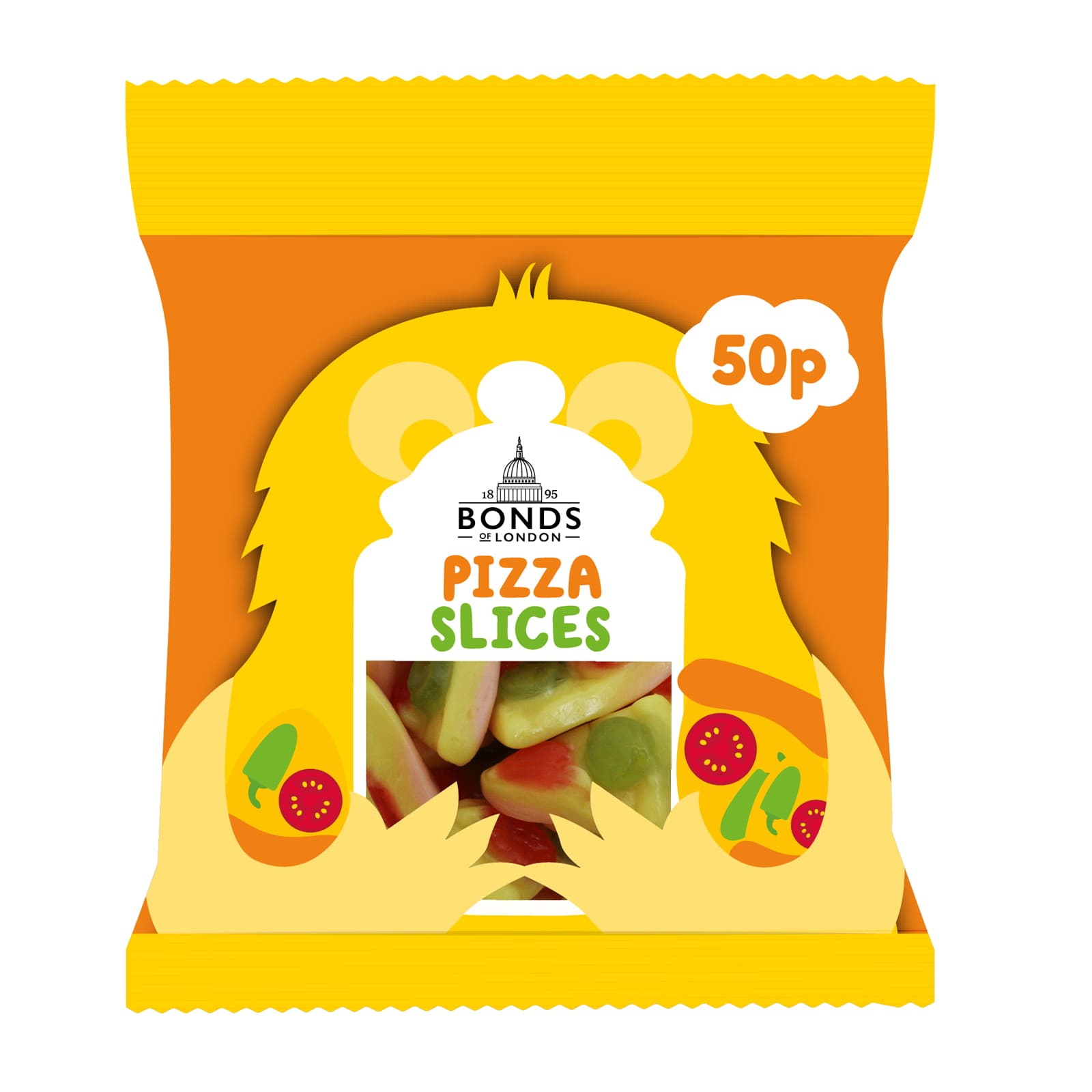 Bonds Pizza Slices Treat Bags 50g 50p PMP