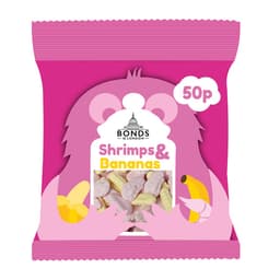 Bonds Shrimps & Bananas Bags 50g 50p PMP