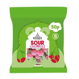 Bonds Sour Cherries Treat Bags 50g 50p PMP