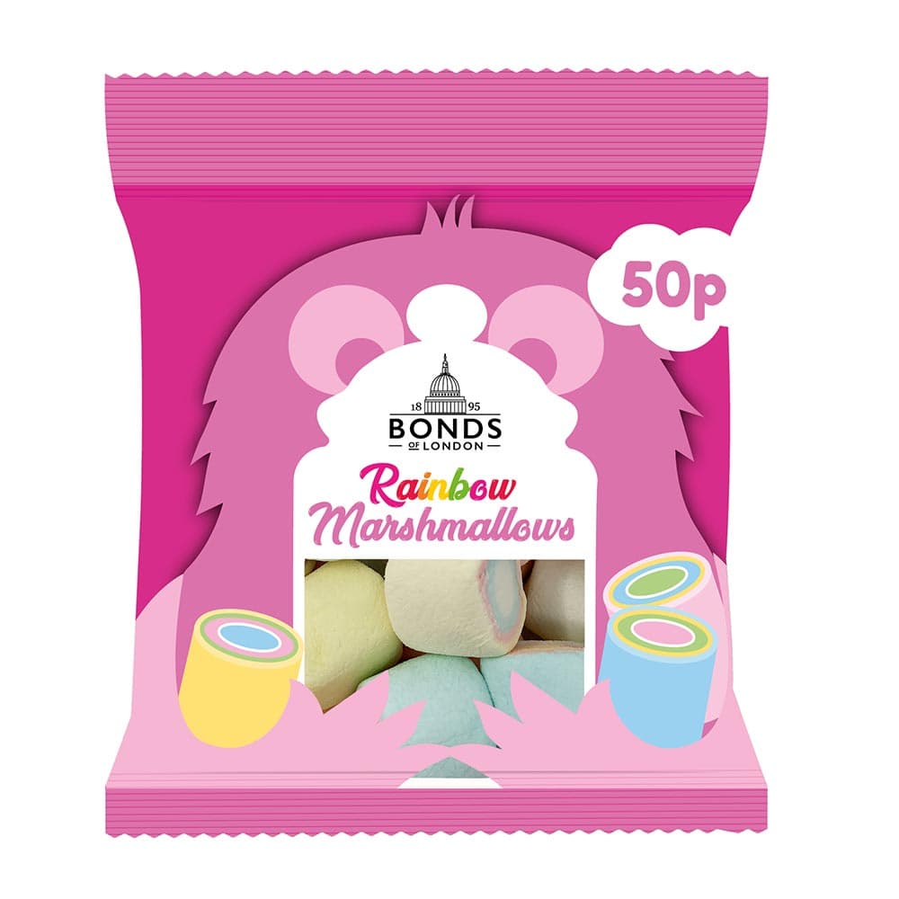 Bonds Rainbow Mallows Treat Bags 40g 50p PMP