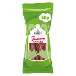 Bonds Strawberry Sour Lances 50p PMP 40g