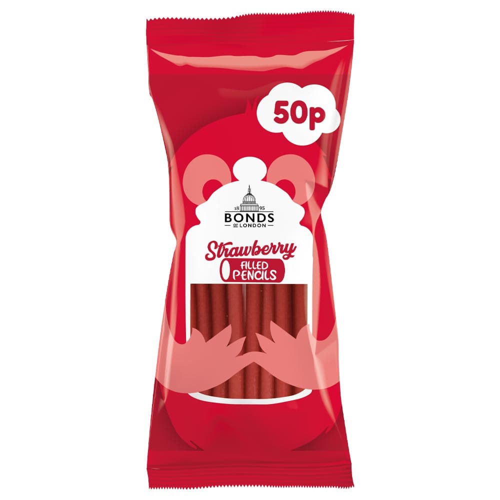 Bonds Strawberry Creme Pencils 50p PMP 40g