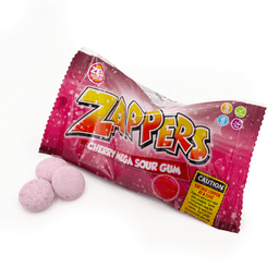 Zed Candy Zappers Cherry Mega Sour Gum 50g 50p PMP