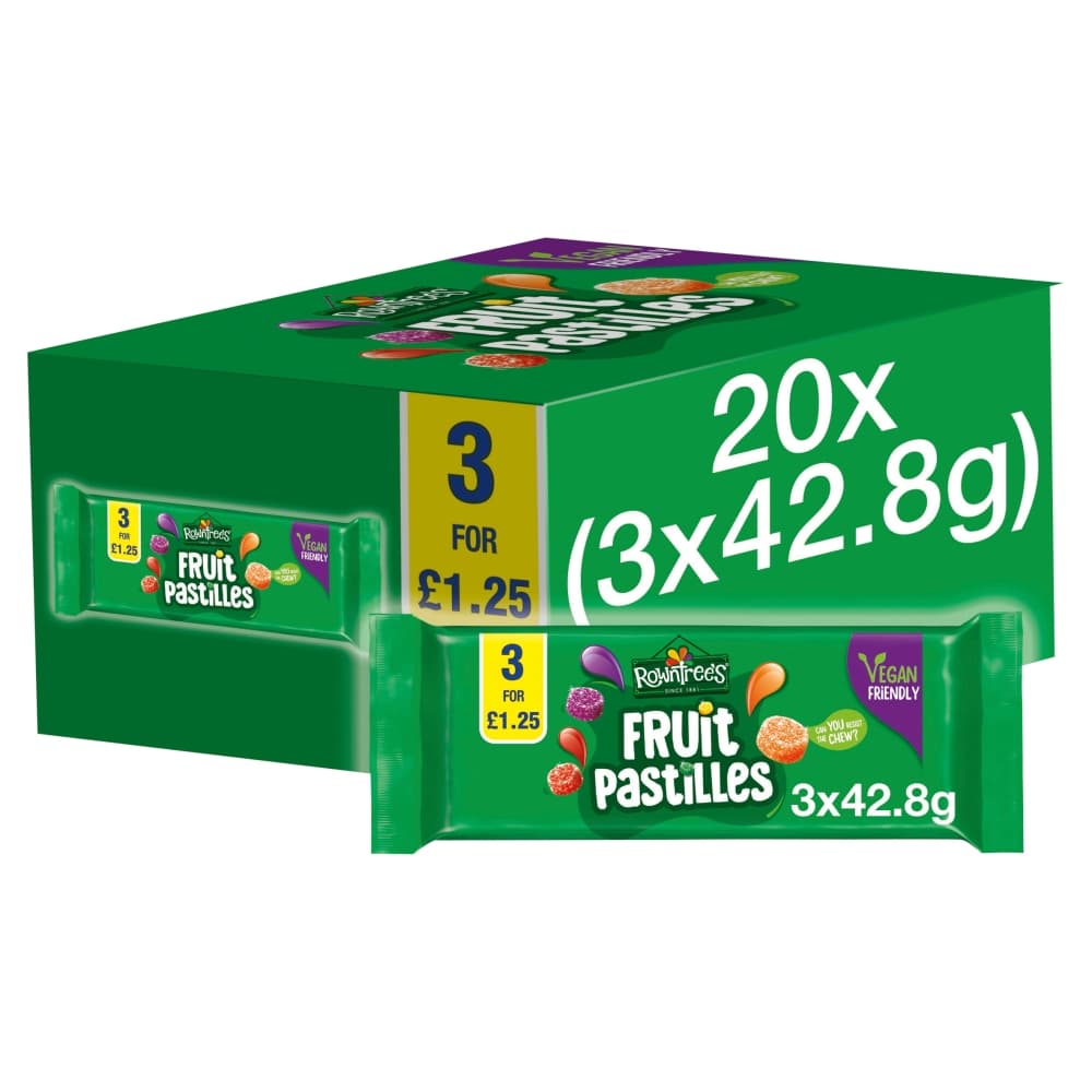 Rowntree's Fruit Pastilles 3 Pack Multipack 42.8g £1.25 PMP