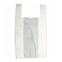 Jumbo White Vest Carrier Bags