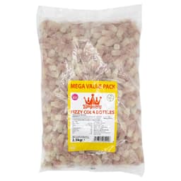 Kingsway Mega Value Fizzy Cola Bottles 2.5kg