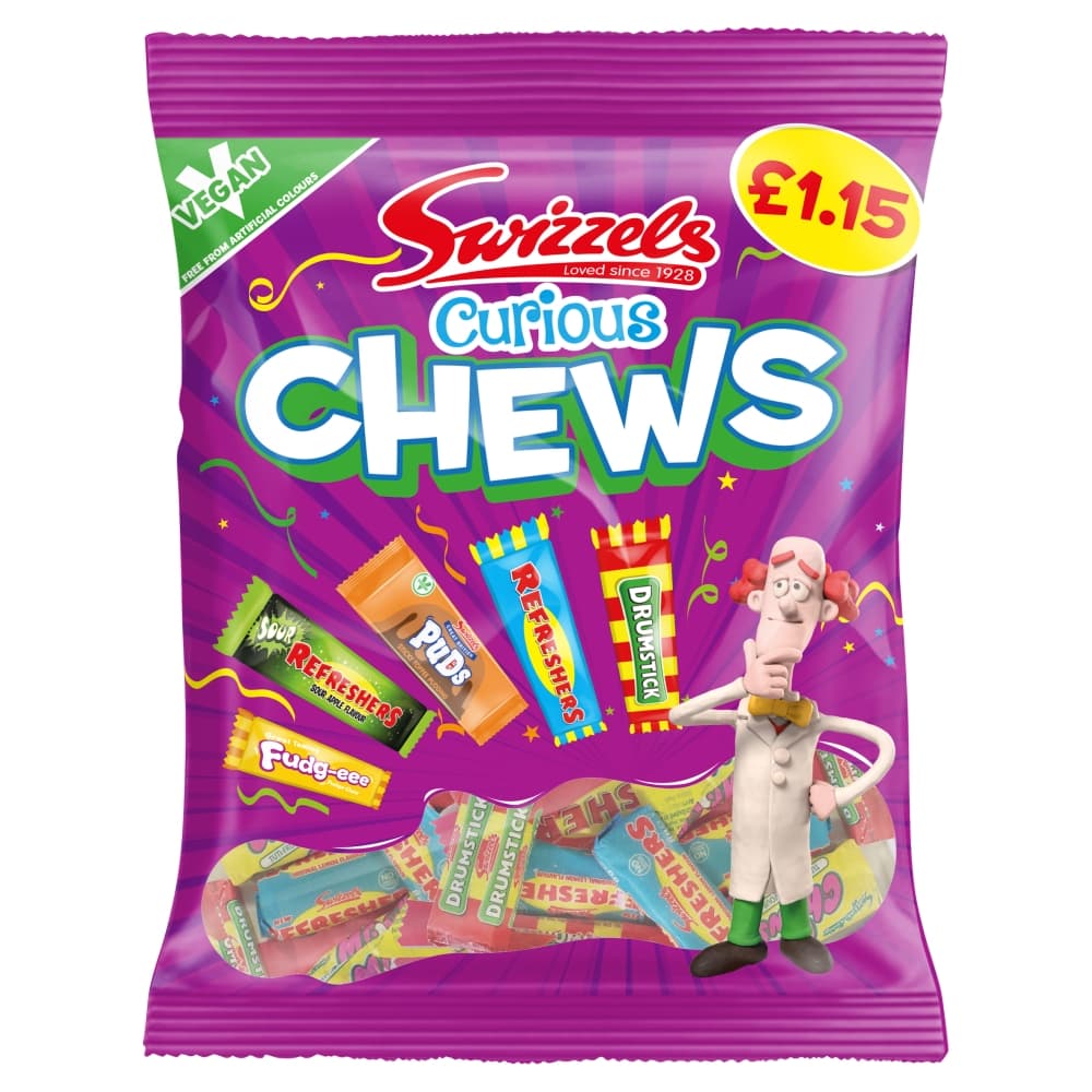 Swizzels Curious Chews 135g £1.15 PMP
