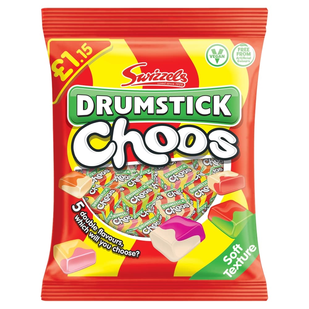 Swizzels Drumstick Choos £1.15 PMP 115g