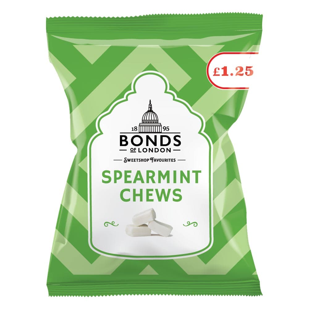 Bonds Spearmint Chews Bag 120g £1.25 PMP