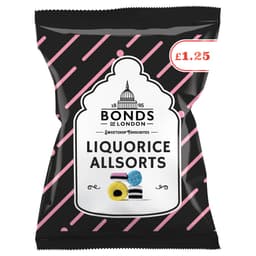 Bonds Liquorice Allsorts Bags 130g £1.25 PMP