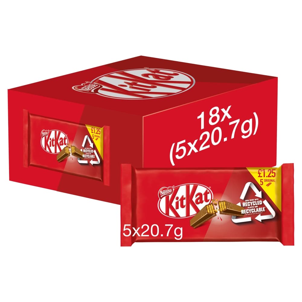 Kit Kat 2 Finger 5 Pack Multipack 103.5g £1.25 PMP