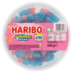 Haribo Bubblegum Bottles Zing Tub 638g