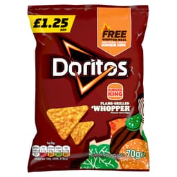 Doritos Burger King Whopper Sharing Tortilla Chips Crisps 70g £1.25 PMP 