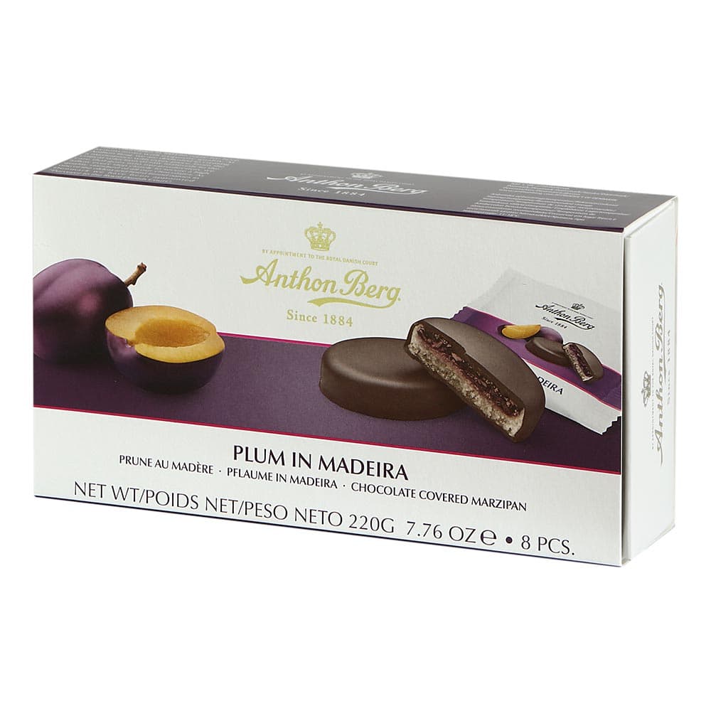 Plum in Madeira Anthon Berg Marzipan
