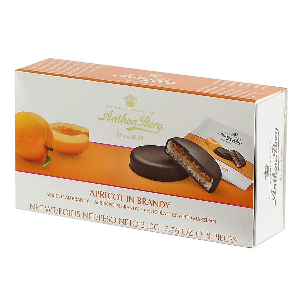 Apricot in Brandy Anthon Berg Marzipan
